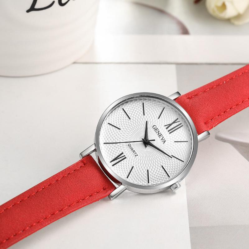 

Wristwatches Woman Watch 2021 Fashion Leather Casual Analog Quartz Wrist Business Watches Montre Femme Reloj