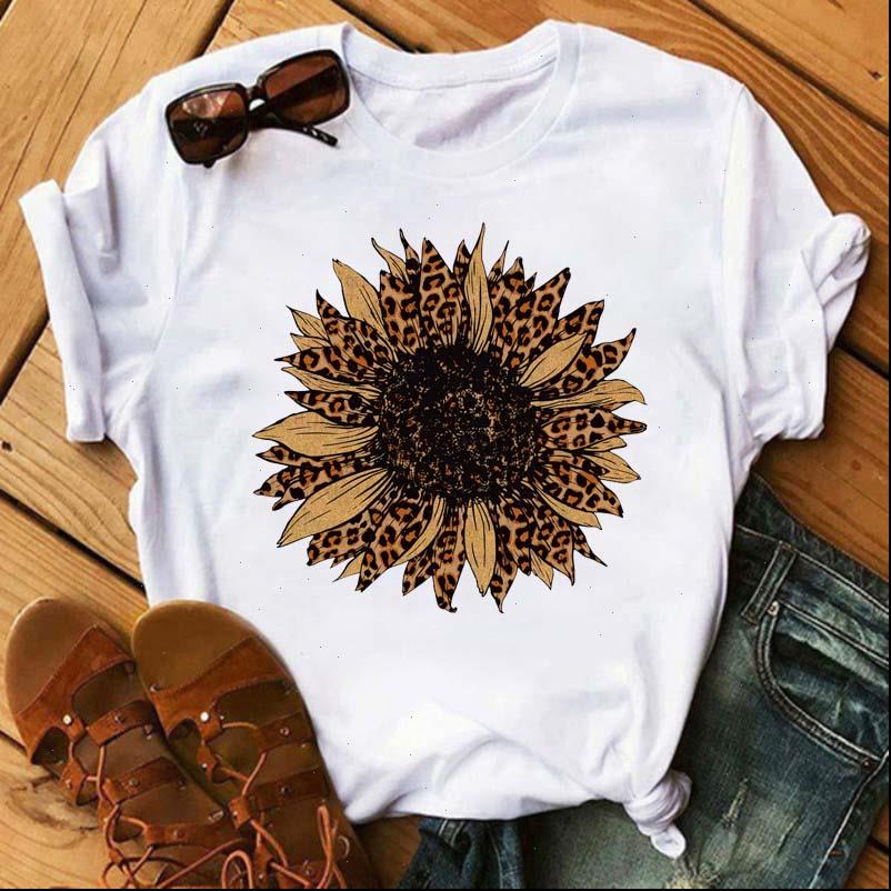 

new sunflower t shirts women fashion graphic print vogue tshirts casual harajuku tees female t shirts clothes camisas mujer, White