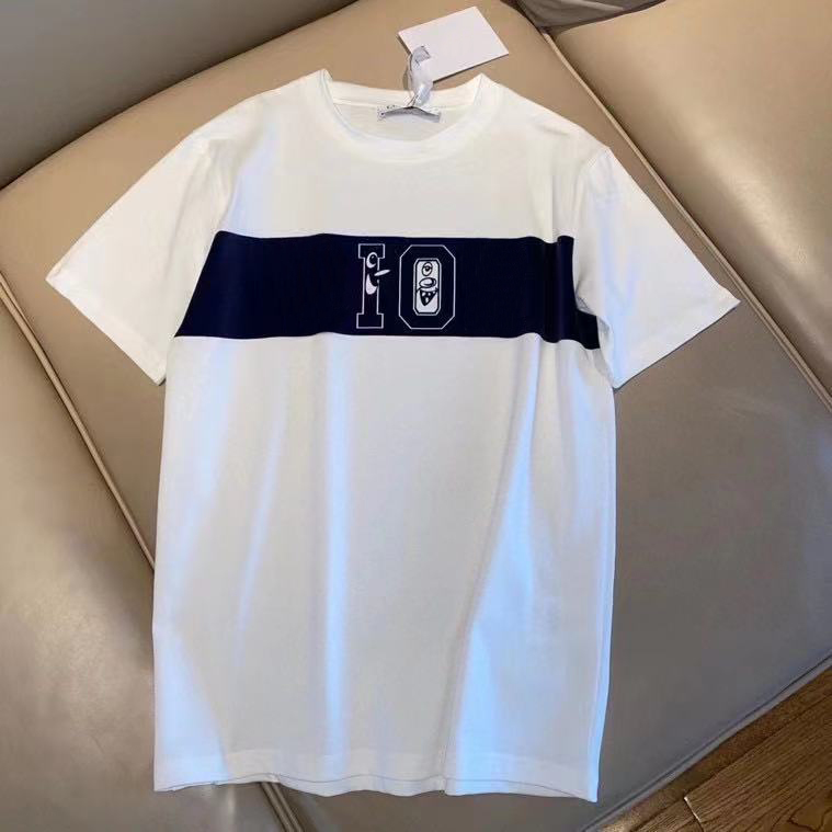 

2021 Famous brand tee High quality cotton round neck men's T-shirt European and American fashion letters printed logo Summer casual couple short sleeves, 03