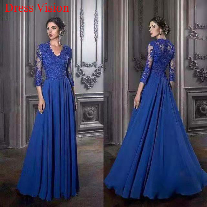 

2021 Style Lace Appliques Evening Es Party Gowns Robe De Soire Vestidos Formales 1qj5, Royal blue