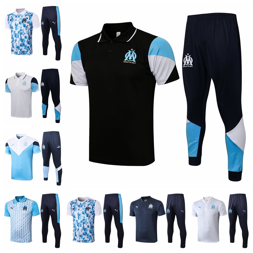 

21 22 soccer Polo tracksuits MILIK PAYET Marseille survetement jacket fottball Training suit maillot de foot 21/22 Olympique OM tracksuit football jogging set AS011, 19