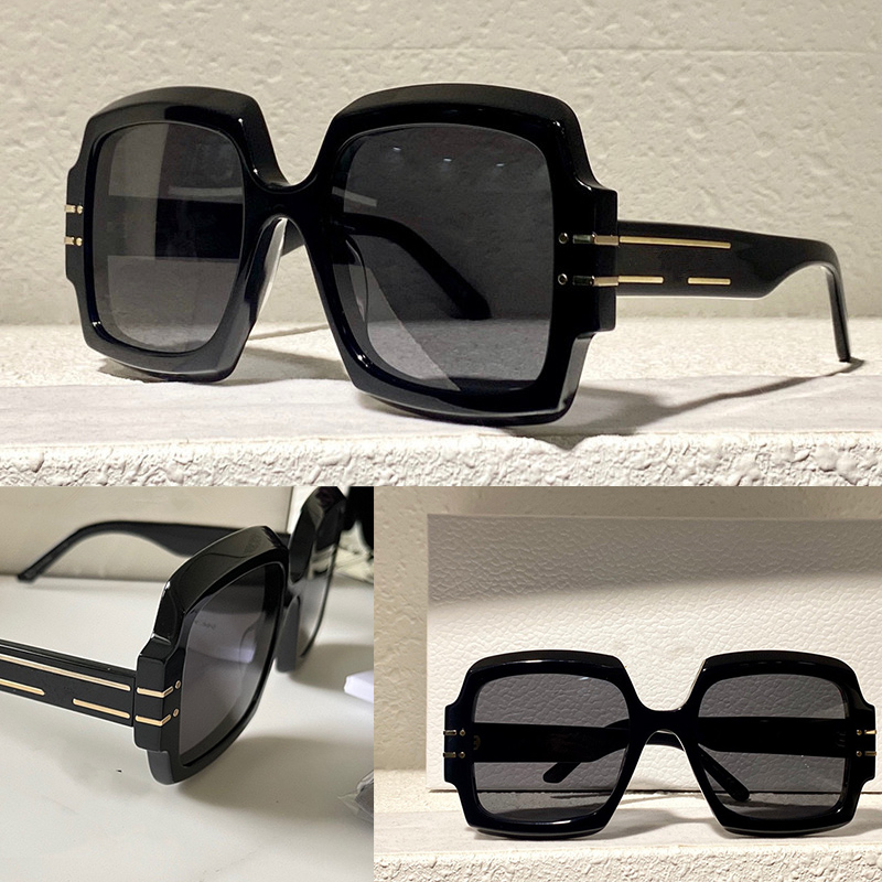

Summer Sunglasses For Men and Women style Anti-Ultraviolet Retro Signature S1U Plate Big Square Full Frame fashion Eyeglasses Random Box
