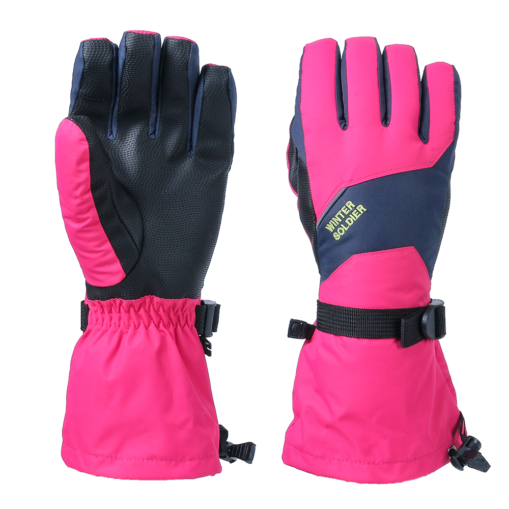 

Touchscreen Ski Snowboard Gloves Men Women Waterproof Black Rose Red Winter Cold Weather Warm Outdoor Windproof Snow Mittensg