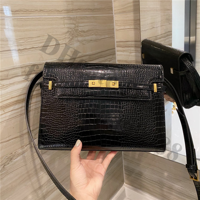 

Fashion Brand Clutch Business Shoulder Bags For Women Real Genuine Leather Big Large Capacity Black Envelope Handbags One Side Crossbody OL Alligator Hand Bag Lady, Make up the difference