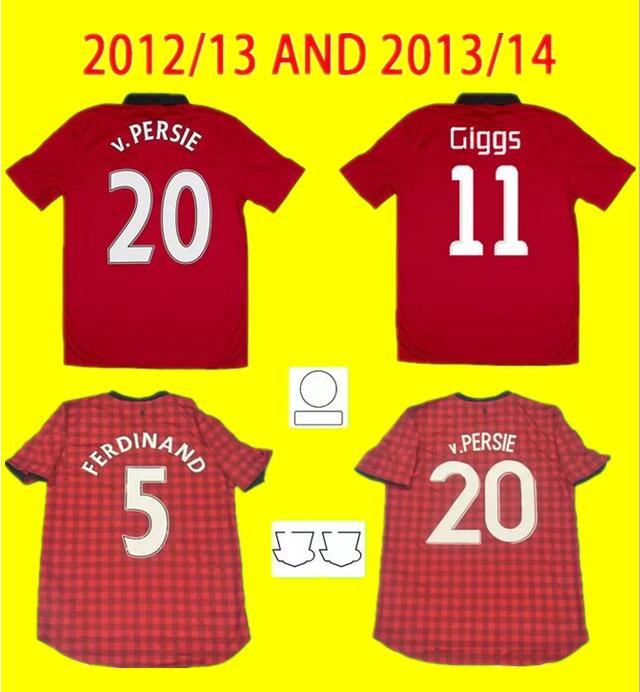 

Manchester 2012 2013 2014 RETRO soccer jerseys v.PERSIE ROONEY GIGGS MAN UTD vintage 12 13 14 OWEN football shirts BERBATOV NANI CHICHARITO Maillot S-2XL, 12/13 league font