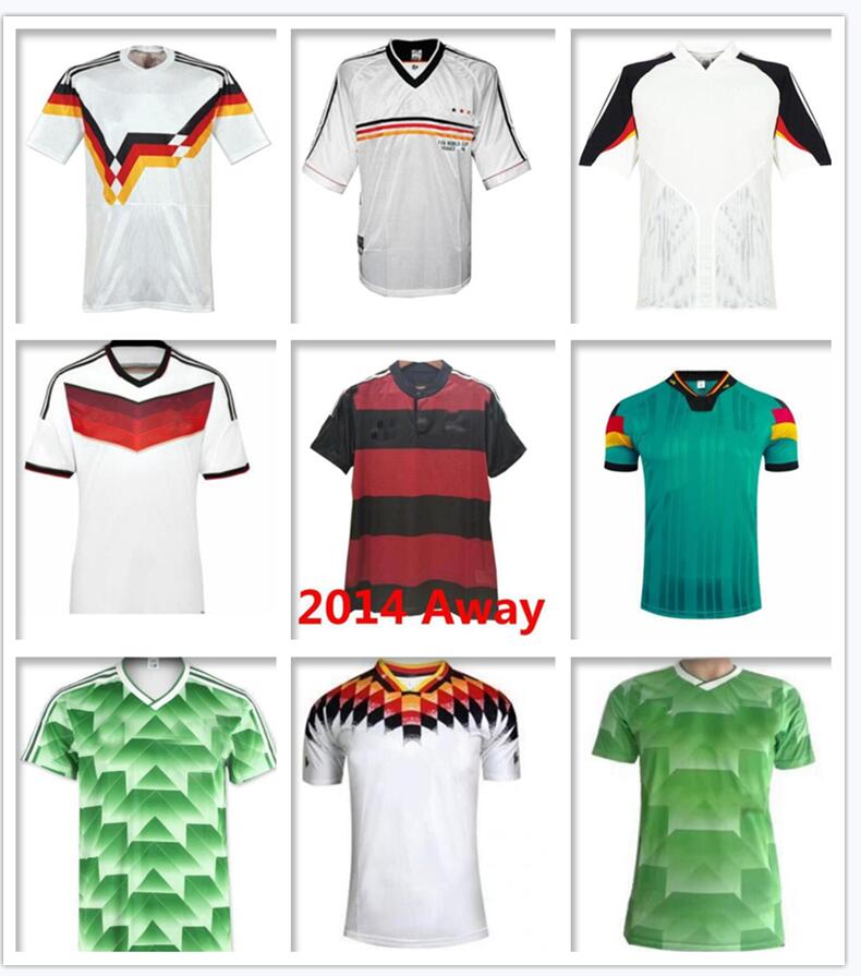 

2004 2006 1990 1992 1994 Germany Retro Soccer Jersey home away KLINSMANN Matthias football shirts 1996 1998 1988 1980 2014 KALKBRENNER Littbarski BALLACK