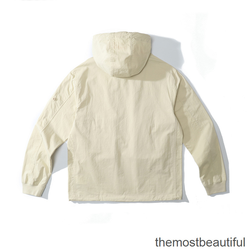

Men's Jackets jackets Outerwear Coats spring and autumn 21ss ghost piece smock anorak nylon tela pure cotton fabric hoodie coat FAAA, 1# packing bag