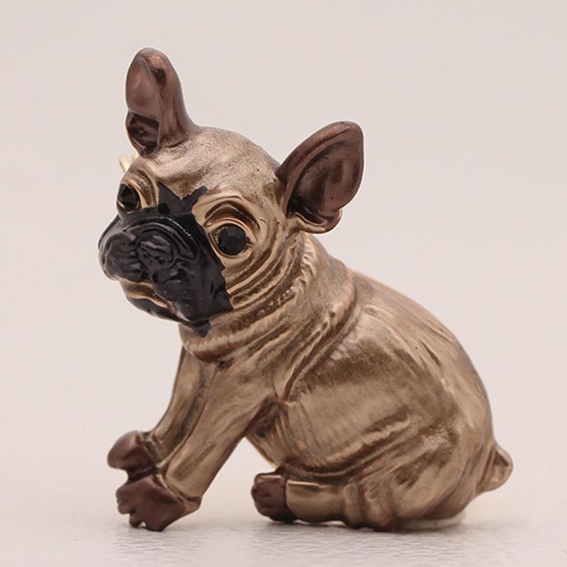 

Pins, Brooches Donia Jewelry Cute Kawaii Brown Enamel Pug Dog Animal Corsage Pins Kids Girls Shirt Coat Clips Hats Accessorie, Gray