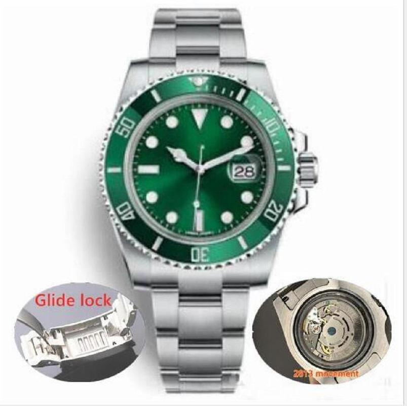 

Factory Automatic Mechanical Sapphire Glass Black Ceramic Bezel Date Stainless Steel Guild Lock Clasp 40mm 116610LN 116610 Mens Watches, Box