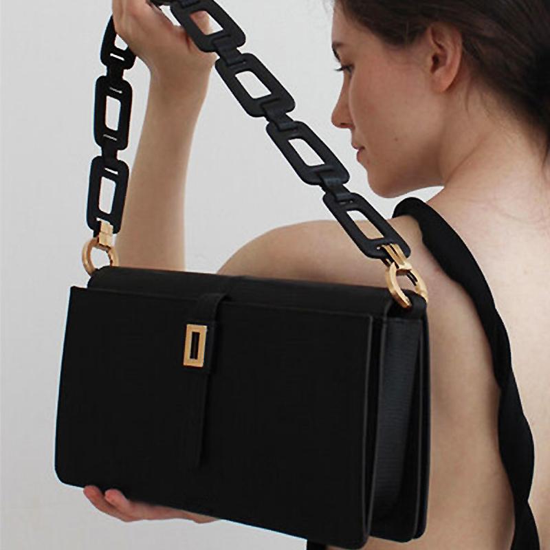 

Retro Chic Baguettes Shape Women Shoulder Bags Design Brand Handbag for Female Luxury PU Leather Hand Bag Ladies Purses, Black