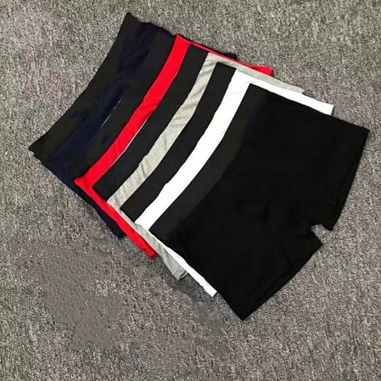 

New Style Mens Underwear Men's Panties Underpants Man Boxer Mens Underwear Cotton Man Big Short Breathable Solid Flexible klw4613, Black;white