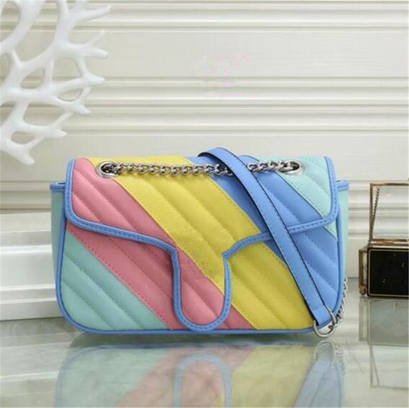 

Handbag Top quality Genuine Leather Fashion Crossbody bag Metal chain Handbags Flip cover wallet purse diagonal women Shoulder Bags 64