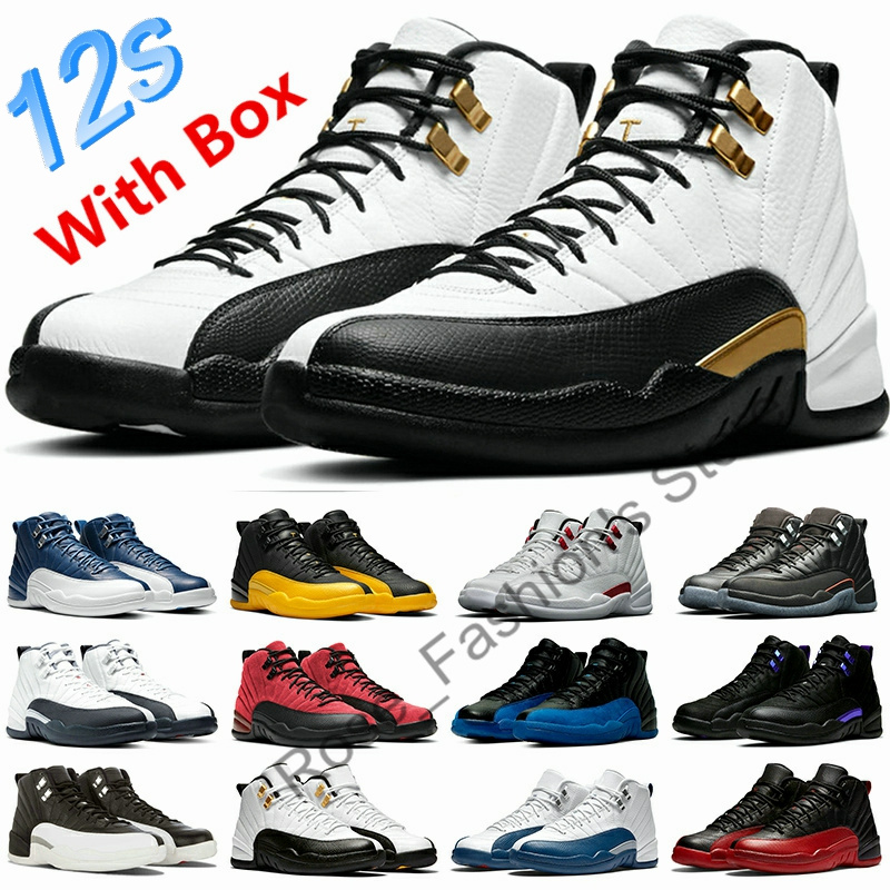 

Outdoor Royalty Basketball Shoes 12 Reverse Taxi Wolf Grey Dark Purple The Master College Navy Deep Royal French Blue 12s Sport Mens Sneakers Women Trainers Size 40-46, 13s atmosphere grey