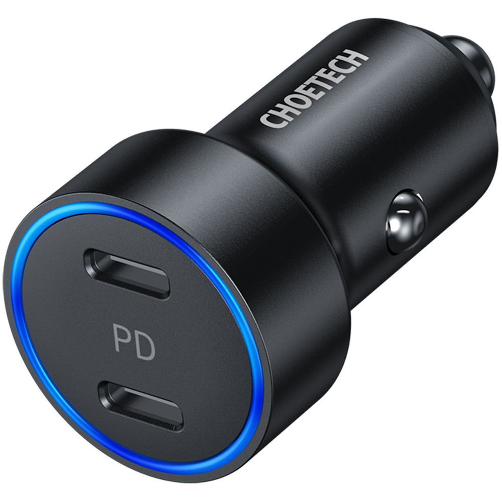 

36W 2-Port USB C Car Charger All Metal Dual 18W