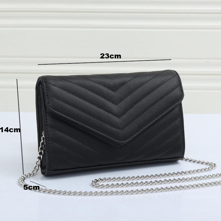 

2021 High Quality Women Fashion Shoulder Bags handbag More colors Handbags Silver Chain Crossbody Soho Bag Disco Purse ladies composite tote PU leather clutch, Red