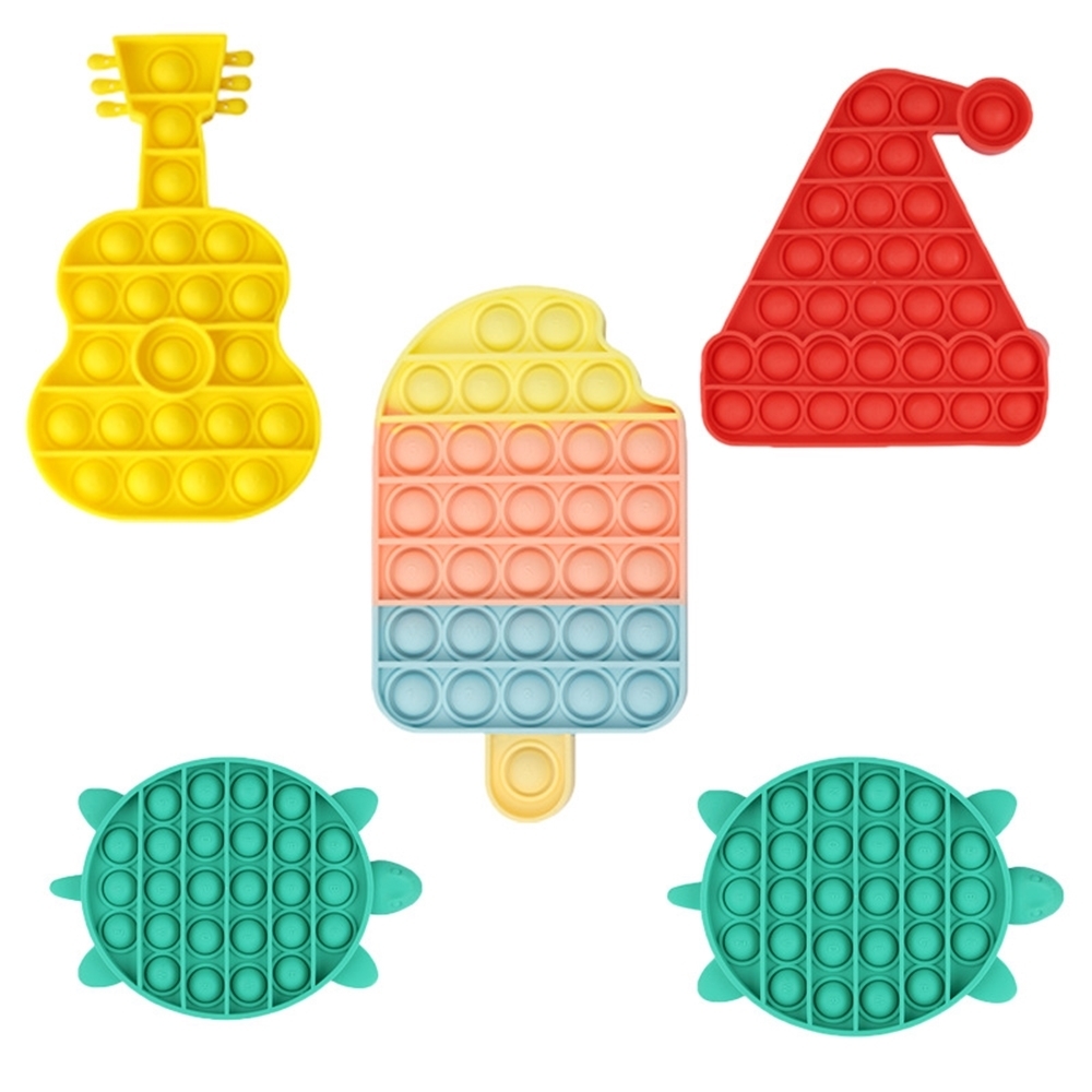 

Lovely Shapes Push Bubble Sensory Toys For Kids Puzzle Early Education Arithmetic Training Autism Increase Focused Finger Toy H390TVF