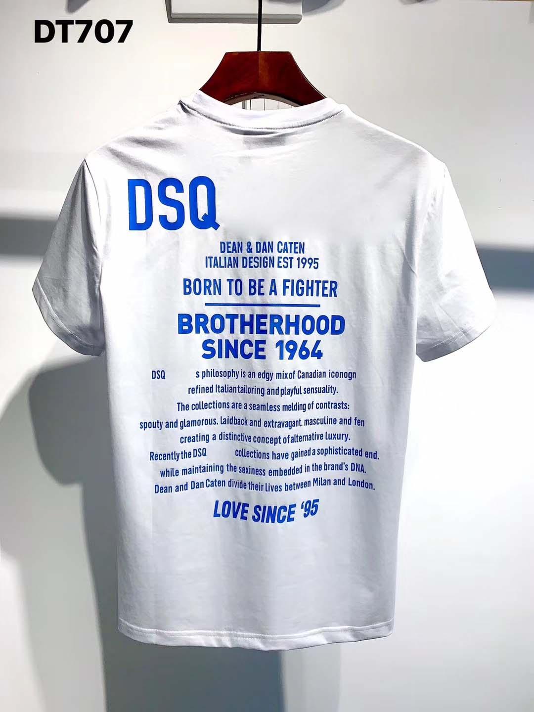 

D2 PHANTOM TURTLE 2020FW New Mens Designer T shirt Italy fashion Tshirts Summer D2 Pattern T-shirt Male Top Quality 100% Cotton Top 2603 Tnj, White;black