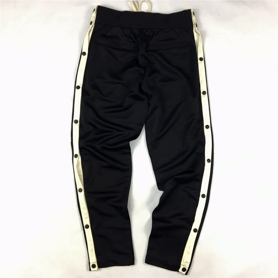 

2021 New Daniel Patrick Dp Track Pants Men Women Drawstring Tracksuit Jogger Streetwear Side Stripe Button Trousers Lbj4