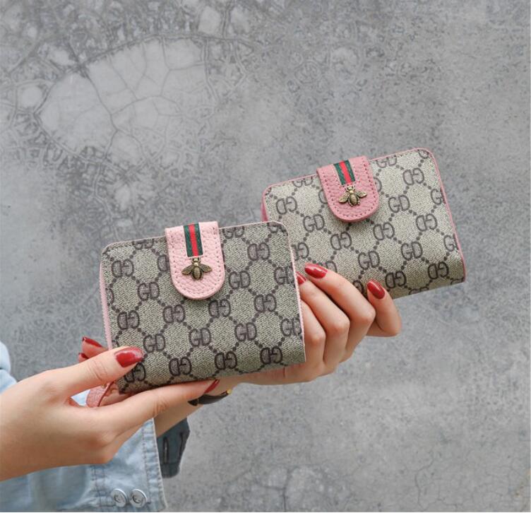 

Women's Wallet Short Women Coin Purse Fashion Woman Card Holder Small Ladies Wallets Female Hasp Mini Clutch For Girl, Red;black