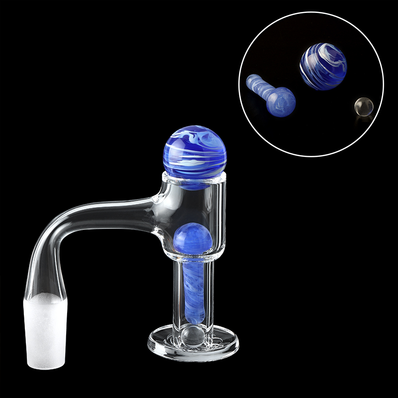 

20mmOD Glass Smoking Pearl Suit Solid Marble With Hanging Pillarl Quartz Pearls For Slurpers Banger Water Bongs Dab Oil Rigs