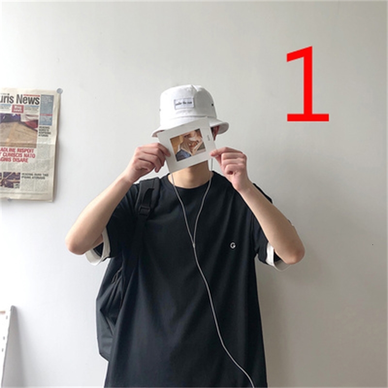 

2021 Summer Tide Brand Men's Casual Trend Short-sleeved T-shirt New Slim Handsome Cotton 6yxk