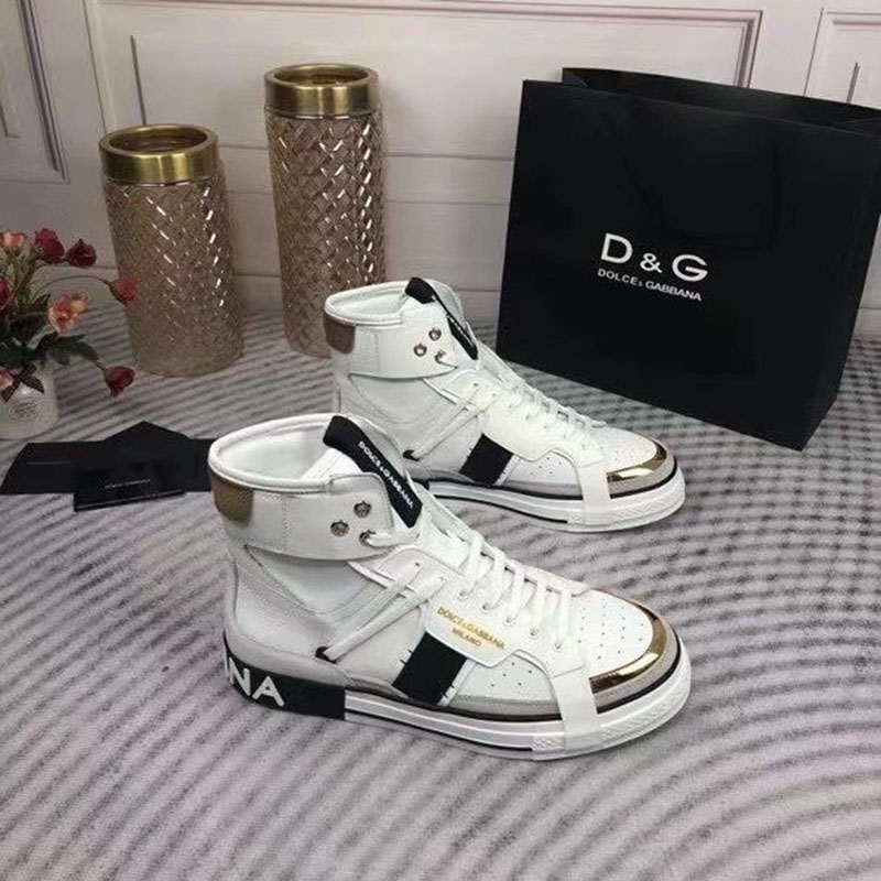 

DGL DOLCGABBANAL 2021 Top Quality Designer Mens Casual Shoes Fashion Genuine Leather Sneakers Luxury Trainers EM64230-0013