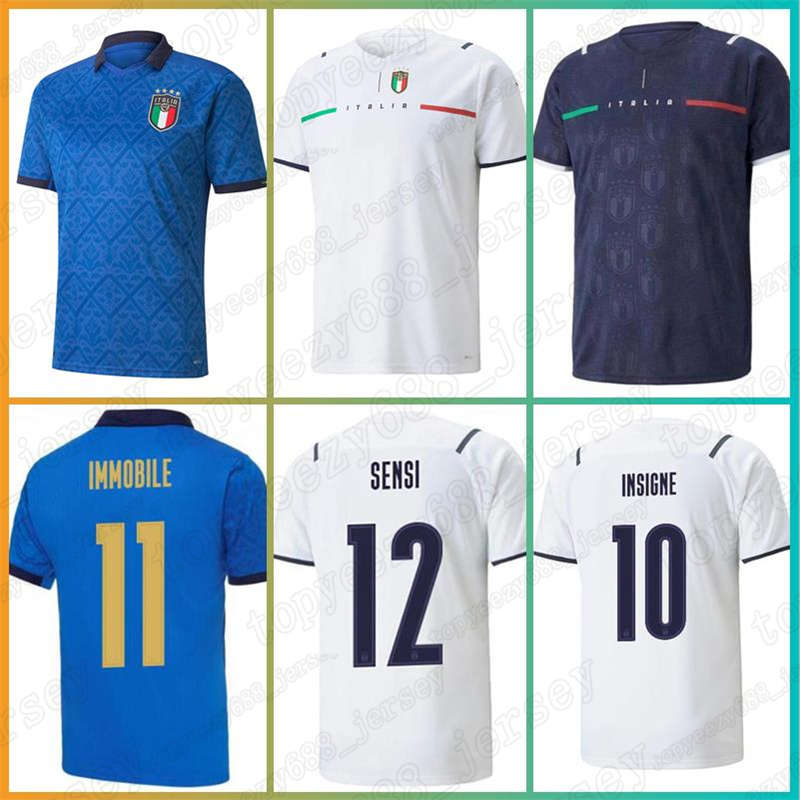 

Custom Mens ITALY 2021 2022 soccer Jersey home away JORGINHO EL SHAARAWY BONUCCI INSIGNE BERNARDESCHI Italia Adult men FOOTBALL SHIRTS, Mens jersey +patch(yi da li)