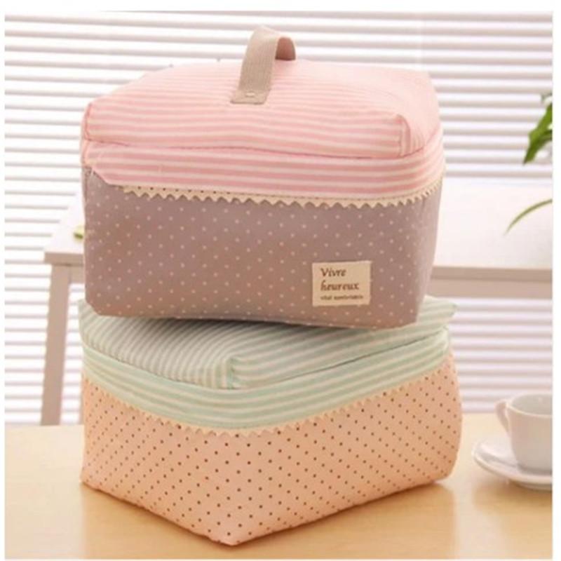 

Cosmetic Bags & Cases Women Large Capacity Portable Bag Arrival Makeup Dot Handbag Designers Canvas Travel Free Delivery
