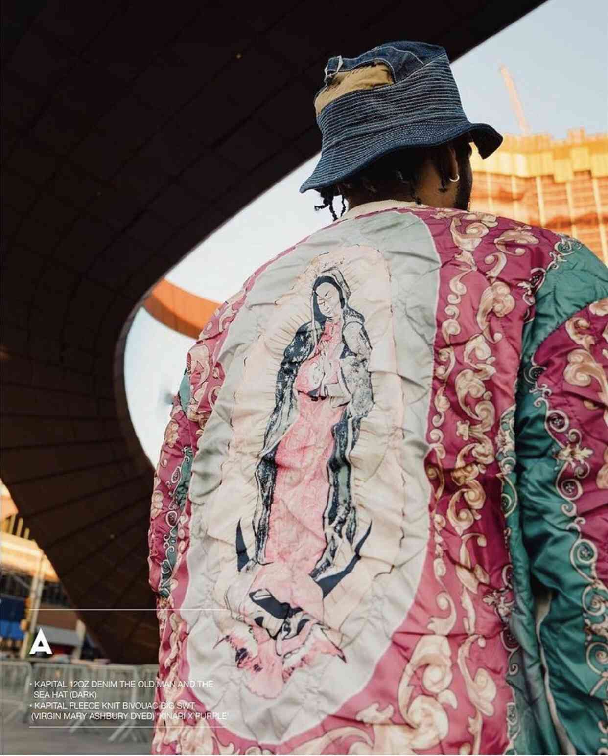 

Kapital Hirata and Hiro loose Tie Dye Virgin Mary Pullover long sleeve, Tie dyeing in stock