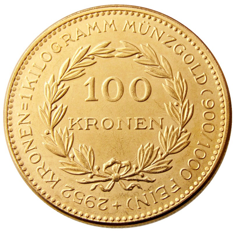 

Italy 1924 100 Kronen Gold Plated Craft Copy Coins home decoration accessories