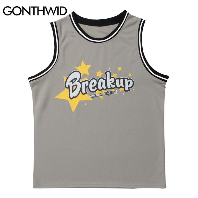 

Sleeveless Vest Mesh Sports Running Training Tank Tops Mens Summer Casual Loose Quick Dry Breathable Blouse T-Shirts 210602, Blue