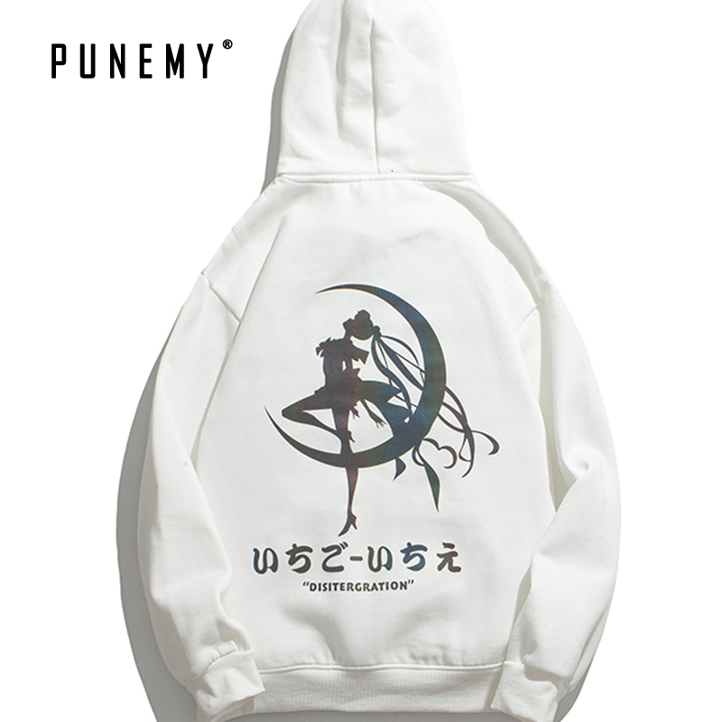 

2021 New Hoodie Men Harajuku Anime Print Sweatshirt Oversize 100% Cotton Hip Hop Streetwear Autumn Pullover Casual Mens Hoodies Tz0n, Black