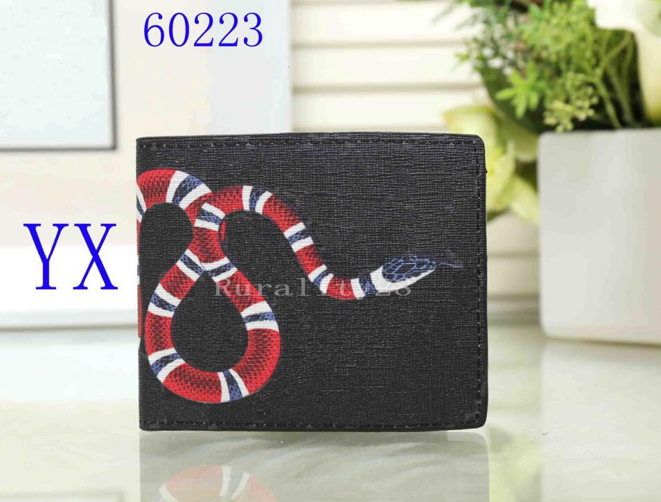 

New Women Wallet purse Men Short wallet Black Brown Leather lady Card holder Purse With Box