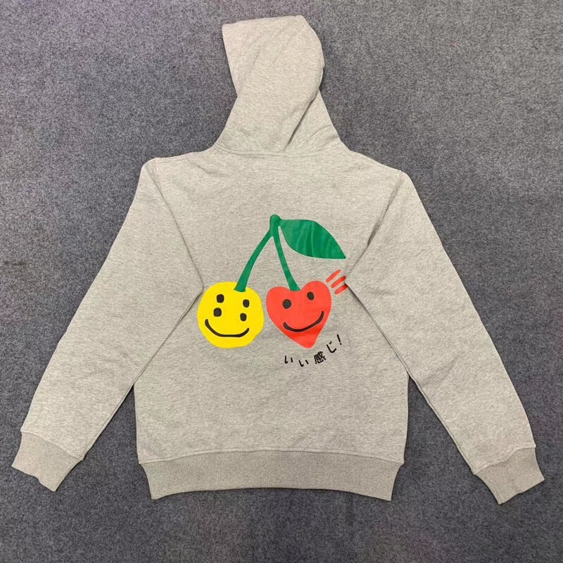 

2021 20ss New Hot Hip Hop Cpfm.xyz Grey We're Good Hoodie Men Women Cherry Printing Fashion Casual Pullover 2qmr