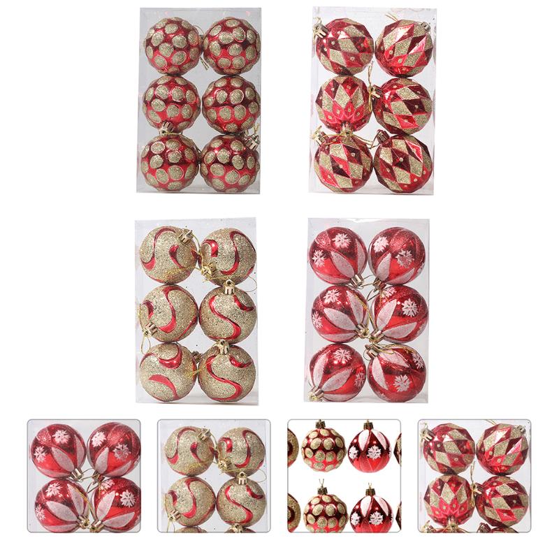 

Christmas Decorations 24pcs Balls Pendants Tree Party Adornment