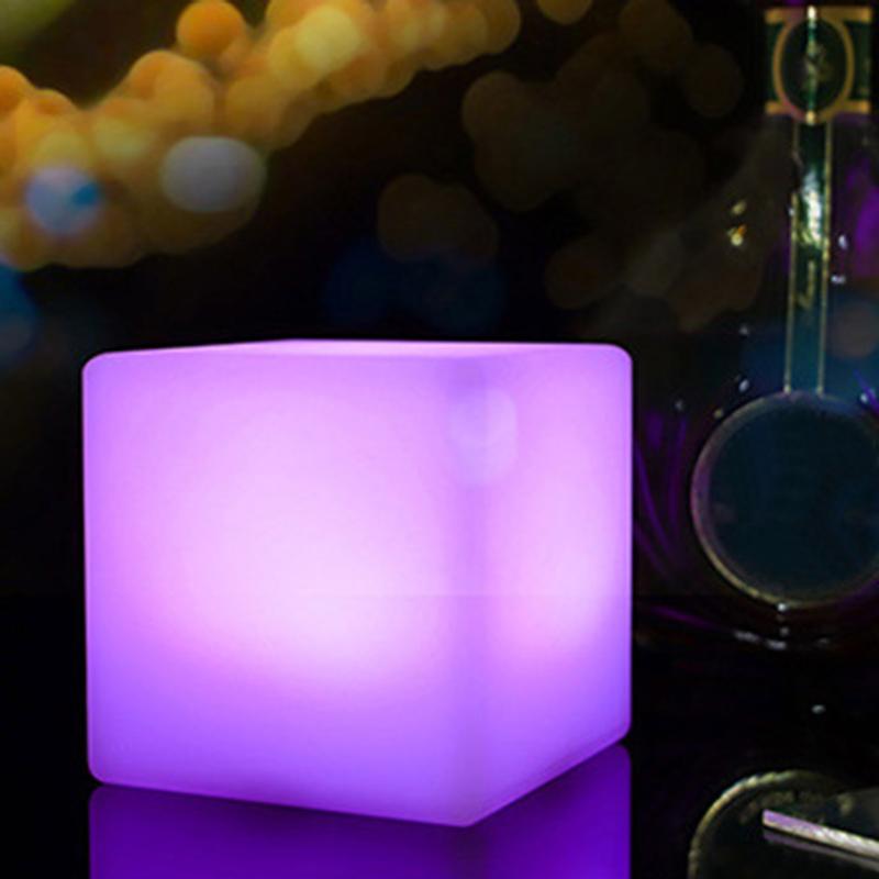 

Night Lights Gadget Color Changing Batteries Remote Control Children Bedroom Cute Lamp LED Cube Light Glow