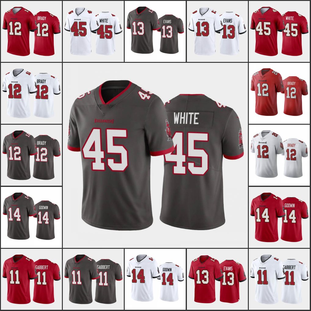 

Jersey Tampa''Bay''Buccaneers''Men #12 Tom Brady 14 Chris Godwin 45 Devin White 11 Blaine Gabbert''NFL''Women Youth Limited Jersey
