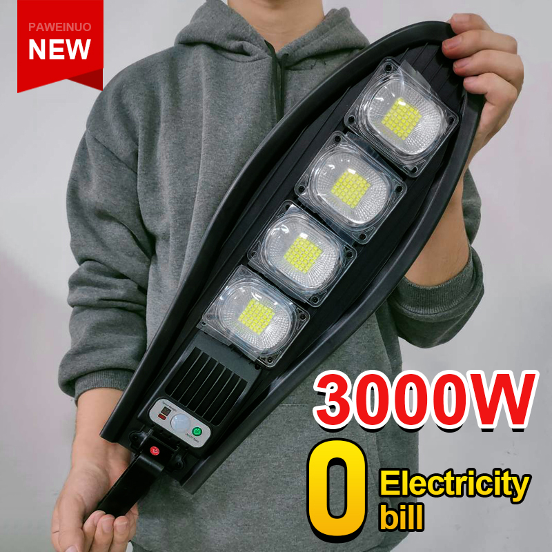 

Newest 3000W Outdoor Solar LED Light 4 Modes 1500W Solar Light Lamp Waterproof Motion Sensor Sunlight Yard Garden Street Lamp