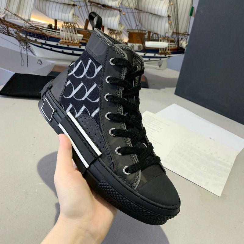 

B23 Casual Shoes Oblique Technical Shoe Mens Women Trainers Calfskin Patchwork Sneaker Platform Shoess With Box, 17
