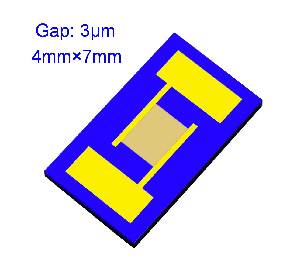 

3 microns Interdigitated Electrodes IDE Monocrystalline Silicon Sputter Gold MEMS Medical Chemical Sensor Biosensor Chip Customization 2021
