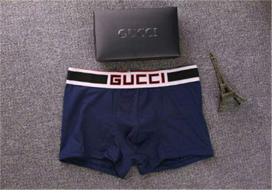 

European fashion designers Mens Elastic underwears boxers Underpants Male sexy Underpants Man G Cotton breathable with Box, Black;white