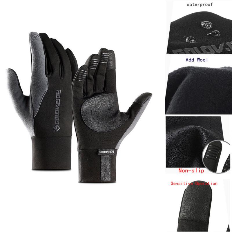 

Fingerless Gloves Unisex Winter Thermal Outdoor Sport Ski Waterproof Touch Screen US