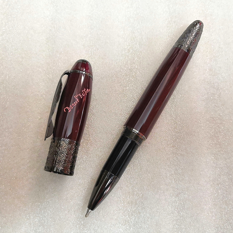 

Wholesale price White metal Roller ball pen office stationery M nib calligraphy ink pens Gift