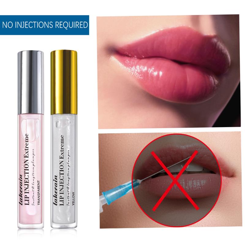 

Lip Gloss 2Pcs/lot Care Serum Plumper Increase Elasticity Reduce Fine Lines Moisturizing Clear Oil Sexy Plump, Army green