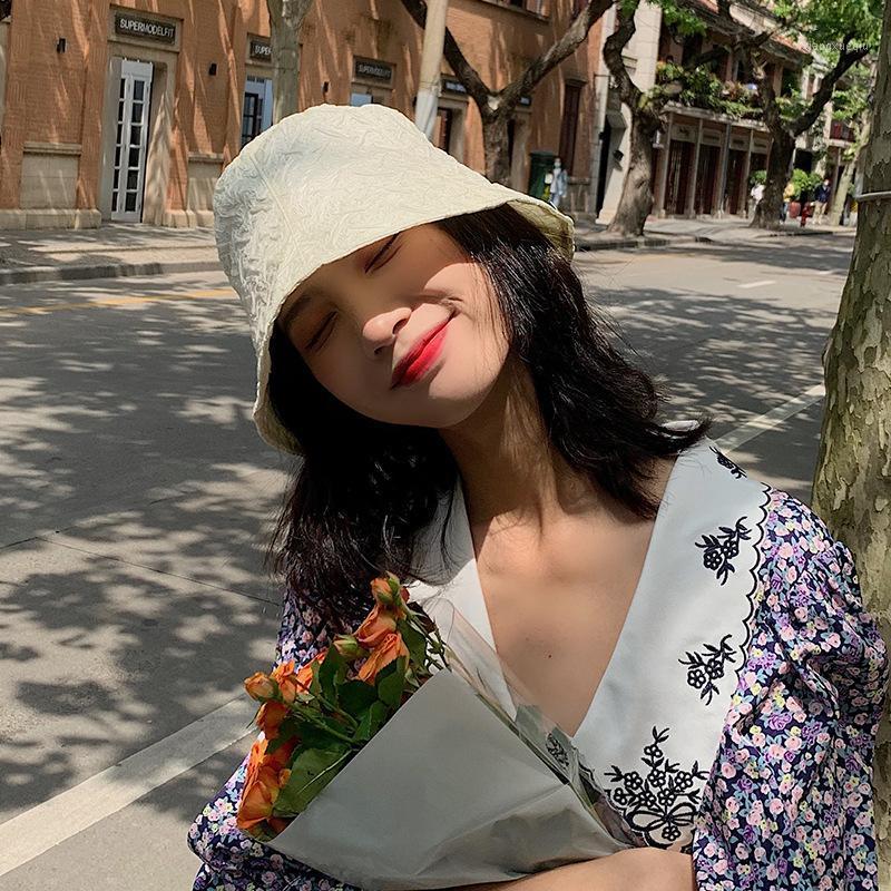 

Bucket Hat Summer Sunscreen High-end Fisherman Panama All-match Outdoor Light And Space-saving Korean Casual Fashion Wide Brim Hats, Blue;gray