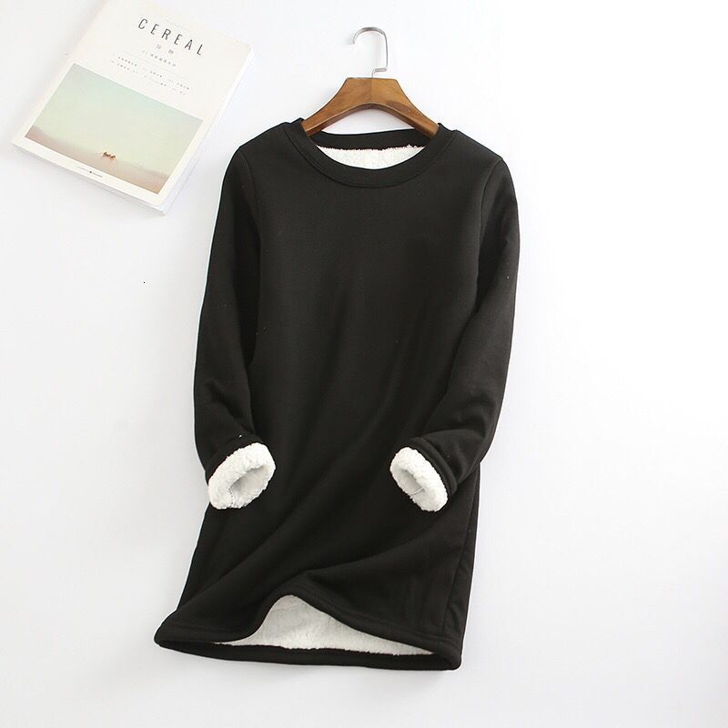 

2021 New Casual Women Watch Tshirt Thicken Warm Winter Shirt Solid Basic Neck Ladies Long Autumn Stuffed Fashion Ark0, Yellow.