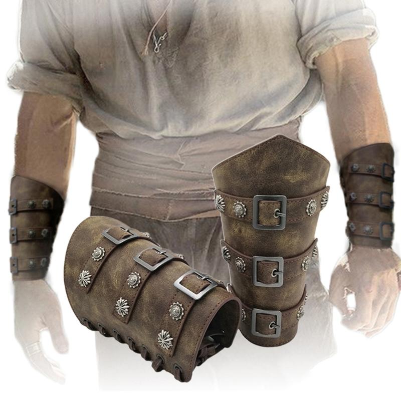 

Other Event & Party Supplies Leather Arm Guards Medieval Belt Buckle Bracers  Retro Armband Viking Cosplay