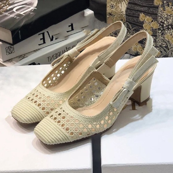 

Brand Women Mesh Net Dress Wedding Shoe,Summer Fashion Chunky Heel Slippers Pumps Sexy Print Letter Cloth Canvas Sandals,-41, 7 heel 6cm