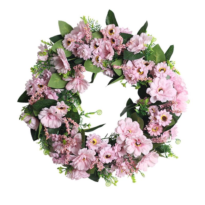 

Multiple Styles Artificial Flowers Wreaths Simulation Valentine's Day Wreath Decoration Venue Layout Props Wreath Wedding Decor