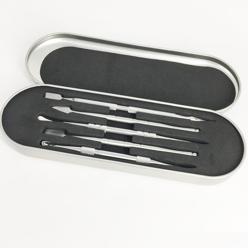 

Top Quality Vape Tool Dab Tool for Dry Herb Pen Wax Atomizer Stainless Steel Dabber Tool Vaporizer Pen Kit Aluminium Box